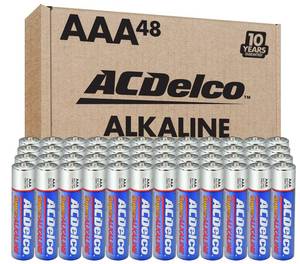 lot 2367 image: ACDelco 48-Count AAA Batteries, Maximum Power Super Alkaline Battery, 10-Year Shelf Life