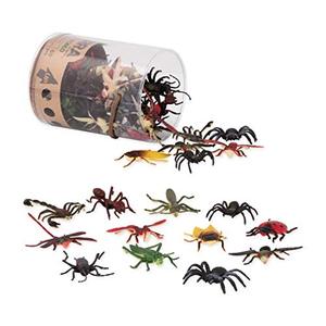lot 2373 image: Terra by Battat Toy Bugs &amp Insects Tube 60 Mini Figures in 12 Realistic Designs Toy Ants, Scorpions, Dragonflies &amp More Creepy Crawlies in Storage Tube Insect World&nbsp