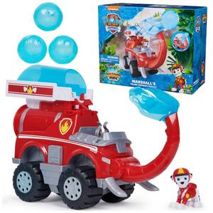 lot 2394 image: PAW Patrol Jungle Pups, Marshall Elephant Firetruck with Projectile Launcher, Toy Truck with Action Figure, Kids Toys for Boys & Girls Ages 3 and Up