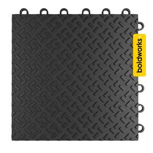 lot 3031 image: Garage Floor Tiles Pack of 48 Interlocking Garage Flooring Tiles Oil and Stain Resistant Antislip 12x12 Inch Modular Garage Tiles with 40000 lbs Load Capacity for Garage Floor System and Shed Flooring