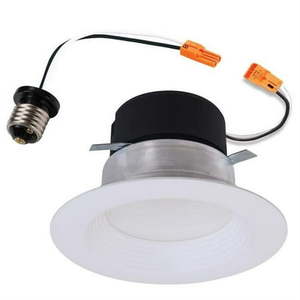 lot 3040 image: Halo 3010013 4 in. Plastic LED Retrofit Kit White (4 Pack)