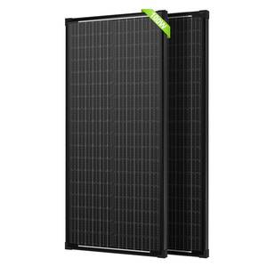 lot 3049 image: WERCHTAY 100 Watt Solar Panel 2Pcs 12V24V High-Efficiency Monocrystalline Solar Panel, 12BB Solar Cells, for Home RV Marine Farm Battery and Other Off-Grid Applications