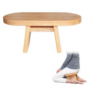 lot 3076 image: Halotribe Meditation Bench. Meditation Stool Stable Design. Seiza Prayer Bench. Wooden Handcrafted.