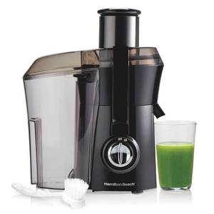 lot 5507 image: Hamilton Beach Juicer Machine, Big Mouth Large 3�� Feed Chute for Whole Fruits and Vegetables, Easy to Clean, Centrifugal Extractor, BPA Free, 800W Motor, Black