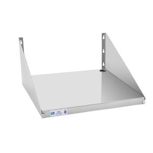 lot 5524 image: HALLY Stainless Steel Microwave Shelf 24x24 200 lb, NSF Commercial Heavy Duty Metal Appliance Wall Mount Floating Shelving for Restaurant, Kitchen, Bar, Home and Hotel - Retail $78.74