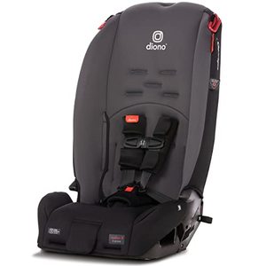lot 5525 image: Diono Radian 3R, 3-in-1 Convertible Car Seat, Rear Facing & Forward Facing, 10 Years 1 Car Seat, Slim Fit 3 Across, Gray Slate - Retail $166.01