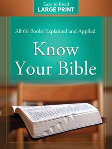 lot 6050 image: Know Your Bible Large Print Edition
