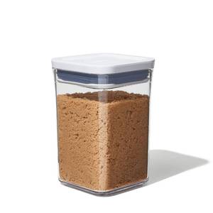 lot 6054 image: OXO Good Grips POP Container - Airtight Food Storage - Small Square Short 1.1 Qt Ideal for 1 lb of brown sugar or confectioners sugar