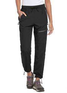 lot 6058 image: BALEAF Womens Petite Hiking Pants Lightweight Quick Dry Water Resistant Cargo Pants 27 Inseam for All Seasons Black Size M