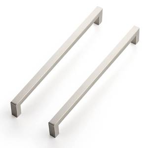 lot 6096 image: Ravinte 3 Pack 10 Inch Kitchen Square Cabinet Handles Satin Nickel Cabinet Pulls Brushed Nickel Drawer Pulls Kitchen Cabinet Hardware Kitchen Handles