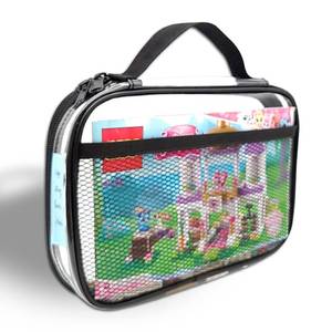 lot 6103 image: holay PVC Zippered Blocks Set, Toy, Clay Storage Organizer Case (Name Tag, Manual Pocket) (Black, 1 Small)