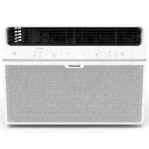 lot 7558 image: A 14,500 BTU 115-Volt Smart Wi-Fi Touch Control Window Air Conditioner with Remote for upto 700 sq. ft. - Retail $539
