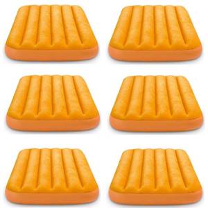 lot 7573 image: Intex Cozy Kidz Bright & Fun-Colored Inflatable Air Bed w Carry Bag (6 Pack) - Retail $84.76