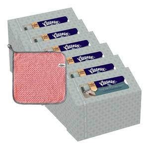 lot 7591 image: Hand Towels 60 Count, Soft & Absorbent, Bathroom Hand Towels Disposable, 6-Pack Bundle With Cleaning Towel, Triple-Layered Strength, Hand Towel Napkins Ideal For Home & Office Use