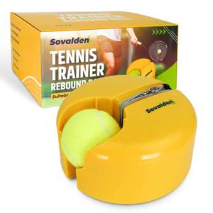 lot 8233 image: Tennis Trainer Rebound Ball �� 14.5 Ft Retractable String & Prefilled Base �� Tennis Practice Rebounder for Adults & Kids �� Tennis Serve Trainer �� Portable & Easy to Use �� Solo Tennis Training Equipment