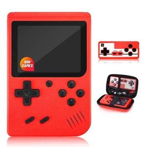 lot 8240 image: Handheld Game Console with Classical Retro Single and 2 Players, 3.0 Inch Kids Screen Portable Retro Video Game Console Support TV Connection(Red 800 Games)