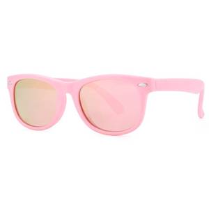 lot 8241 image: Pro Acme TPEE Rubber Flexible Kids Polarized Sunglasses for Baby and Children Age 3-10 (Matte PinkPink Mirrored)