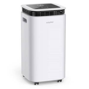 lot 9636 image: Waykar 2500 Sq. Ft Home Dehumidifier with Drain Hose for Bedrooms, Basements, Bathrooms, and Laundry Rooms - with Intelligent Touch Control and 3 Air Outlets, 24 Hr Timer, and 0.58 Gal Water Tank