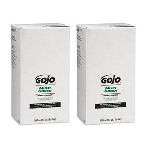 lot 9660 image: GOJO MULTI GREEN Hand Cleaner Gel, Citrus Scent, 5000 mL Multi-Purpose Hand Cleaner Refill PRO TDX Dispenser (Pack of 2) - 7565-02 - Retail $82.83