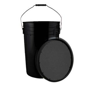 lot 9665 image: Champion Sports 6 Gallon Bucket with Padded Soft Seat Lid - Durable Construction - Balls Not Included - Ideal for Baseball, Softball, T-Ball, Wiffle Ball, and Lacrosse