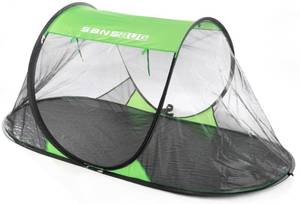 lot 9668 image: SANSBUG 1-Person Popup Mesh Screen Tent (Tarp Floor)