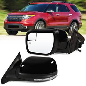 lot 9675 image: Lqito Left Driver Side Mirror Fits 2011-2019 Ford Explorer With Blind Spot Glass Power Heated Turn signal And Puddle Light��Without Power Folding 7Pins Replaces GB5Z17683BA, BB5Z17683BA,FO1320554 - Retail $135.99