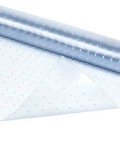 lot 9678 image: Qwork Floor Protector for Deep Pile Carpet, 27 x 12 Heavy-Duty Plastic Carpet Protector, Runner Guard Protector, No-Slip, Waterproof, Clear, for Home Office Hallway Runner