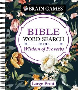 lot 10440 image: Brain Games - Bible Word Search Wisdom of Proverbs Large Print