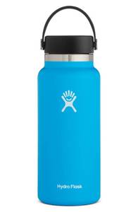 lot 10455 image: Hydro Flask 32-Ounce Wide Mouth Cap Bottle in Pacific at Nordstrom