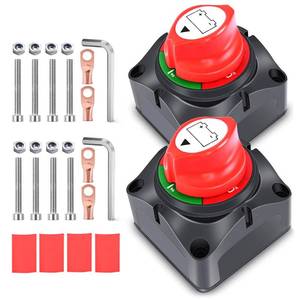lot 10460 image: Nilight 2 Pack Battery Switch 12V 24V 48V 275A OnOff Heavy Duty Battery Power Cut Master Switch Disconnect Isolator for Truck Vehicle Trailer RV Marine Boat Yacht,