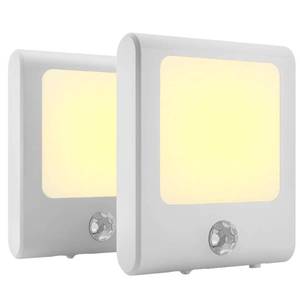 lot 10468 image: MAZ-TEK Plug in Motion Sensor Lights with Adjustable Brightness,Warm White Motion Activated Led Night Light for Hallway, Stair, Corridor, Kitchen, (1 Does Not Power On)