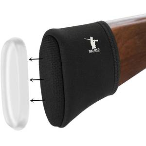 lot 10469 image: GearOZ Slip-on Recoil Pad for Shotgun with 0.39 Gel Filled, 20 Gauge Buttstock Recoil Pad Spacer, Anti Slip Rifle Shoulder Recoil Reducing Sleeve, AR Gun Butt Stock Cushion for Shooting and Hunting