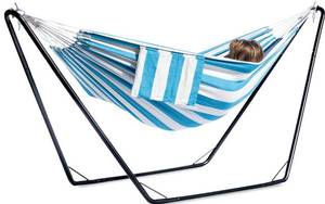 lot 3034 image: GAFETE Double Hammock Multicolored Striped