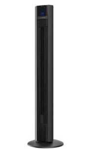 lot 3036 image: Lasko Xtra Air 48 in. 4-Speed Tower Fan in Black with Digital Display, Auto Mode, Timer and Remote Control (Missing Remote)