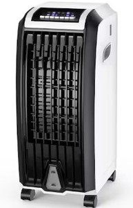 lot 7562 image: Gymax 5,000 BTU Portable Air Conditioner Cools 250 Sq. Ft. with Remote Control in Multi-Colored