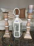 2 Candle Holders with Décor Lantern