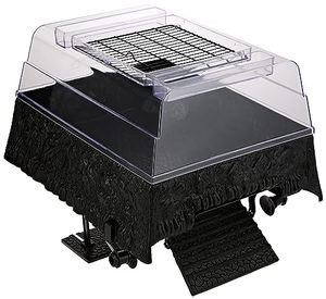 lot 1763 image: PENN-PLAX Reptology Turtle Topper �� above Tank Basking Platform That Safely Mounts to Standard Size Tanks including 10g, 20L, 20H, 29g, up to 55 Gallons and 13�� Wide �� Black Color (REP600)