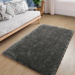 lot 1770 image: LIVEBOX 3x5 Grey Furry Rug for Bedroom Aesthetic, Small Plush Rug Carpet for Bedroom, Gray Entry Rugs Fuzzy Rug for Kitchen, Non Slip Shaggy Rug Nursery Rug for Boys and Girls