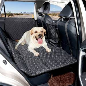 lot 2415 image: ABE Dog Back Seat Extender,Backseat Dog Cover for Car,Car Dog Hammock,Dog Bed for Car,Non-Inflatable Car Bed Mattress,Dog Backseat Protector for Car SUV Truck - Retail $89.77