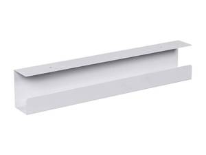 lot 2419 image: Monoprice Under Desk Cable Tray - Steel with Power Supply and Wire Management - Workstream Collection White
