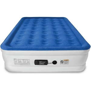 lot 1805 image: SoundAsleep Dream Series Air Mattress with ComfortCoil Technology & Internal Built In High Capacity Pump - Queen Size - Retail $214.91