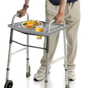 lot 1812 image: Bluestone 80-5184 Upright with 2 Cup Holders Walker Tray