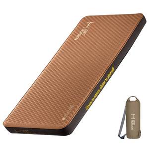 lot 1843 image: LOSTHORIZON 4.5in Thick Self Inflating Sleeping Pad with Solid Foam, Camping Mattress with Pump Sack, Portable Roll Up Bed, Inflatable Outdoor Mat for Rooftop Tent Car Truck Van, Single - Retail $120