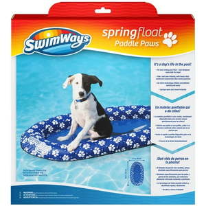 lot 2351 image: SwimWays Spring Float Paddle Paws Dog Pool Float - Small (0-65 lbs) - Retail $77.99