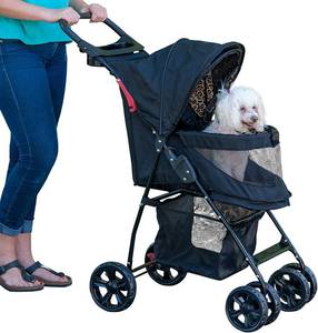 lot 2353 image: Pet Gear No-Zip Happy Trails Lite Pet Stroller for CatsDogs, Zipperless Entry, Easy Fold with Removable Liner, Safety Tether, Storage Basket  Cup Holder, 4 Colors - Retail $92.2