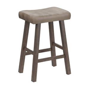lot 2362 image: 26 Saddle Wood Backless Counter Height Barstool Rustic Gray - Hillsdale Furniture - Retail $118.99