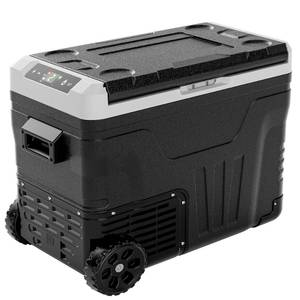 lot 2381 image: EUHOMY 12 Volt Refrigerator, 53QT(50L) Electric Cooler, Portable Freezer 12V24V DC 110-240V AC, 12V Fridge -4��68��, 12V Cooler with Wheels & 2 Baskets for Travel, Truck, Boat, Camping - Retail $236.19