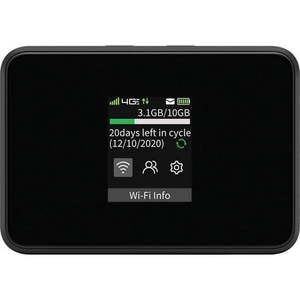 lot 63282 image: Verizon Airspeed 4G Black- Prepaid Hotspot - Retail $79.95