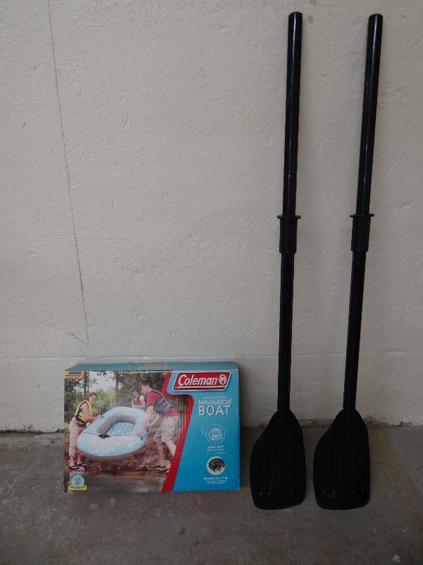 lot 775 image: New in Box Coleman 3-person navigator boat with 2 oars