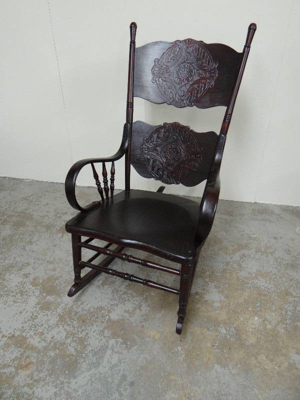 lot 790 image: Wooden rocking chair